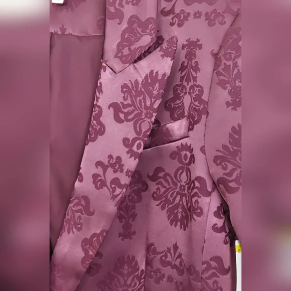 NWT...CINQ @ SEPT FAYE FLORAL BAROQUE SATIN JACQUARD 2 PIECE SUIT 8 - Picture 6 of 13